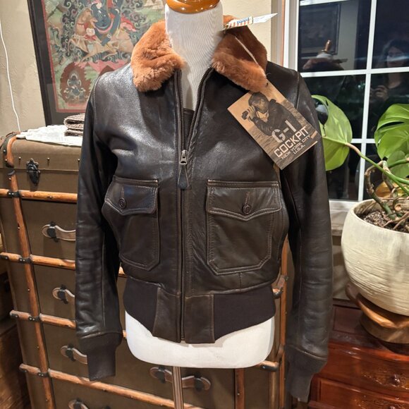 Cockpit USA Women's G-1 Jacket Medium NEW With Tags - Picture 7 of 13